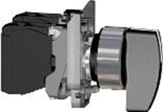 Picture of Schneider Electric Przecznik 2 pooeniowy pokrto 22mm czarny 1Z bez samopowrotu (XB4BJ21)