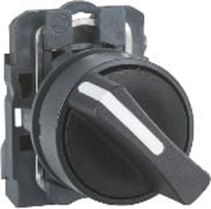 Picture of Schneider Electric Przecznik 2 pooeniowy pokrto 22mm czarny 1Z bez samopowrotu (XB5AD21)