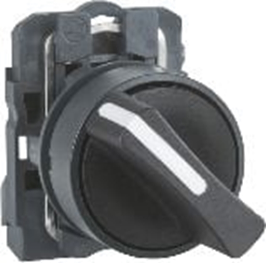 Picture of Schneider Electric Przecznik 2 pooeniowy pokrto 22mm czarny 1Z bez samopowrotu (XB5AD21)