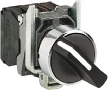 Picture of Schneider Electric Przecznik 2 pooeniowy pokrto 22mm czarny 1Z z samopowrotem (XB4BD41)