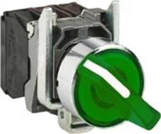 Picture of Schneider Electric Przecznik 2 pooeniowy pokrto 22mm zielony 1Z 1R bez samopowrotu (XB4BK123M5)