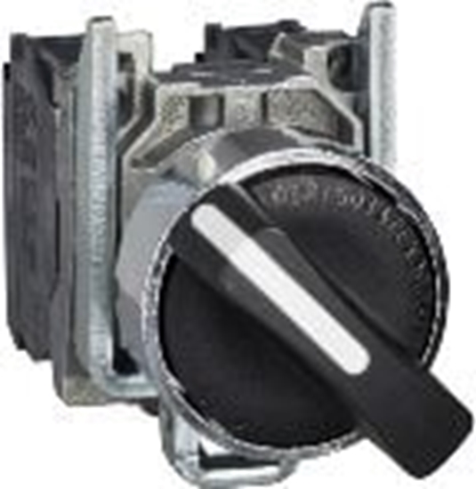 Picture of Schneider Electric Przecznik 3 pooeniowy pokrto 22mm czarny 2Z z samopowrotem (XB4BD53)