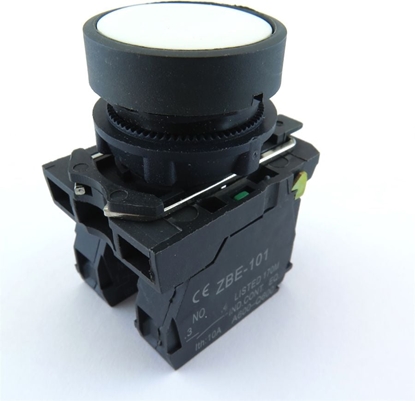 Picture of Schneider Electric Przycisk sterowniczy 22mm biay 1Z z samopowrotem (XB5AA11)