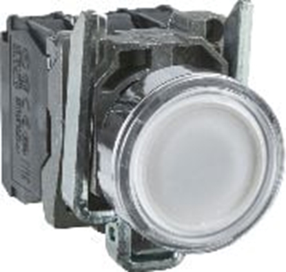 Picture of Schneider Electric Przycisk sterowniczy 22mm biay z samopowrotem z podwietleniem 1Z 1R (XB4BW31M5)