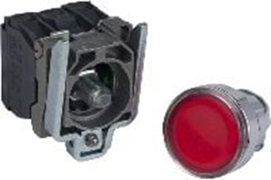 Picture of Schneider Electric Przycisk sterowniczy 22mm czerwony z samopowrotem z podwietleniem 1Z 1R (XB4BW34B5)