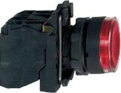 Picture of Schneider Electric Przycisk sterowniczy 22mm czerwony z samopowrotem z podwietleniem 1Z 1R (XB5AW34B5)
