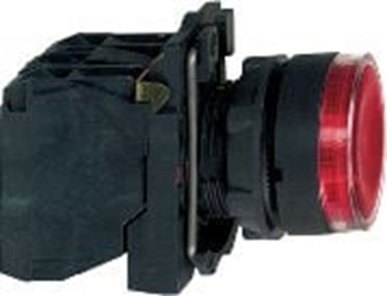 Picture of Schneider Electric Przycisk sterowniczy 22mm czerwony z samopowrotem z podwietleniem 1Z 1R (XB5AW34B5)