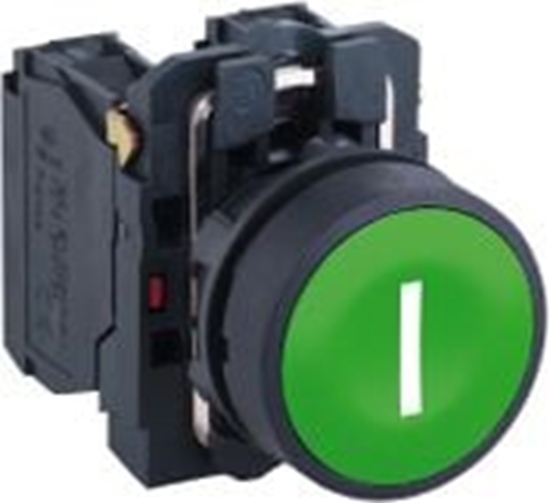 Изображение Schneider Electric Przycisk sterowniczy 22mm zielony 1Z z samopowrotem (XB5AA3311)