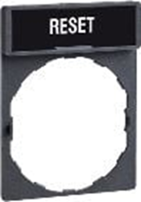 Picture of Schneider Electric Ramka do mocowania etykiet 30 x 40mm, z etykiet 8 x 27mm RESET (ZBY2323)