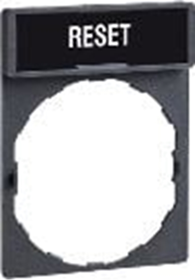 Picture of Schneider Electric Ramka do mocowania etykiet 30 x 40mm, z etykiet 8 x 27mm RESET (ZBY2323)