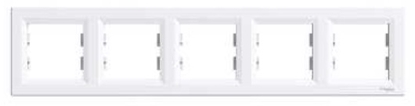 Attēls no Schneider Electric Ramka piciokrotna Asfora pozioma biaa EPH5800521