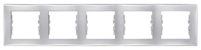 Attēls no Schneider Electric Ramka piciokrotna Sedna pozioma aluminium SDN5800960
