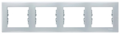 Attēls no Schneider Electric Ramka poczwórna Sedna pozioma mitowy szary SDN5800733