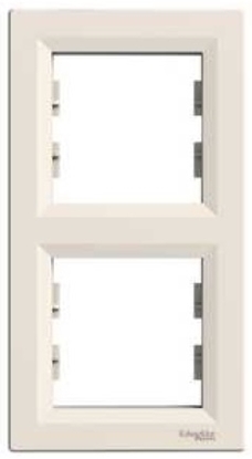 Attēls no Schneider Electric Ramka podwójna Asfora kremowa EPH5810223