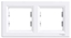 Изображение Schneider Electric Ramka podwójna Asfora pozioma biaa (EPH5800221)