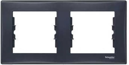 Attēls no Schneider Electric Ramka podwójna Sedna pozioma grafitowa (SDN5800370)