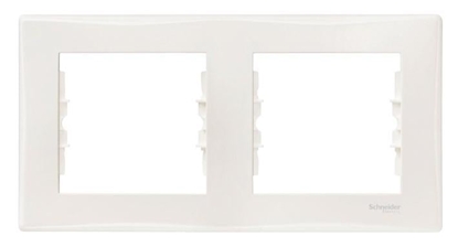 Attēls no Schneider Electric Ramka podwójna Sedna pozioma kremowa SDN5800323