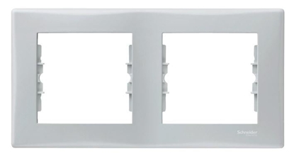 Attēls no Schneider Electric Ramka podwójna Sedna pozioma mitowy szary SDN5800333