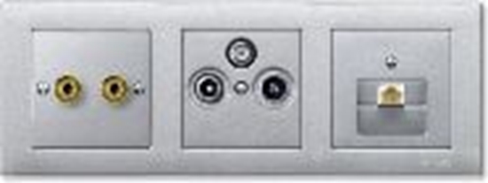 Picture of Schneider Electric Ramka potrójna aluminium (MTN486360)