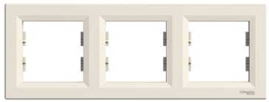 Picture of Schneider Electric Ramka potrójna Asfora pozioma kremowa EPH5800323