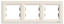 Picture of Schneider Electric Ramka potrójna Asfora pozioma kremowa EPH5800323