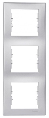 Attēls no Schneider Electric Ramka potrójna Sedna srebrna SDN5801360