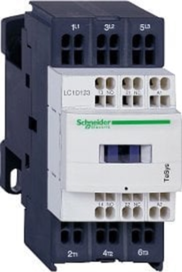 Изображение Schneider Electric Stycznik mocy I= 18A [AC-3], styki pom. 1NC+1NO, nap. cewki 24 V DC LC1D183BD