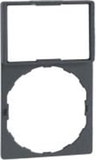 Picture of Schneider Electric Szyld opisowy 30 x 50mm z etykiet biay/óty 22mm czarny prostoktny (ZBY6102)