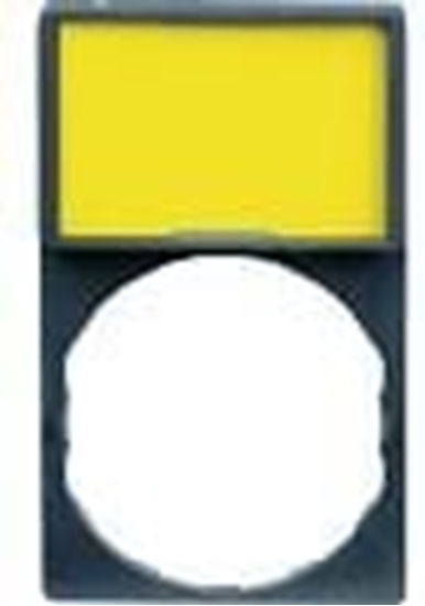 Picture of Schneider Electric Szyld opisowy 30x40mm z etykiet biay/óty 22mm czarny prostoktny (ZBY4101)