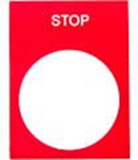 Picture of Schneider Electric Tabliczka opisowa czerwona prostoktna 30x40mm STOP (ZB2BY2304)