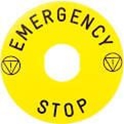 Picture of Schneider Electric Tabliczka opisowa óta okrga fi90 EMERGENCY STOP (ZBY8330)