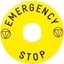 Picture of Schneider Electric Tabliczka opisowa óta okrga fi90 EMERGENCY STOP (ZBY8330)