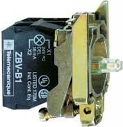 Изображение Schneider Electric Zestaw wietlny biay z korpusem/konierzem mocujcym (ZB4BW0B11)