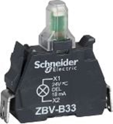 Изображение Schneider Electric Zestaw wietlny z diod LED biay 24V AC/DC (ZBVB14)