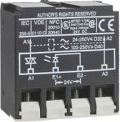 Attēls no Schneider Modu póprzewodnikowy 220V DC do stycznika LC1/LP1 (LA4DWB)