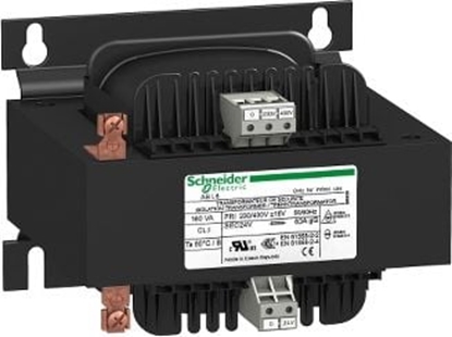 Изображение Schneider Transformator 1-fazowy 160VA 230(400)V/24V (ABL6TS16B)