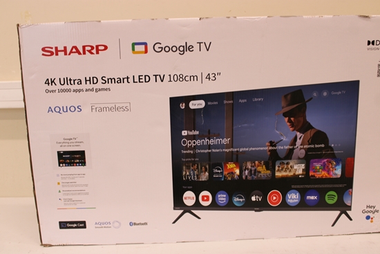 Picture of SALE OUT. Sharp 43HL4265E | 43 | Smart TV | Google TV | UHD | Black | DAMAGED PACKAGING