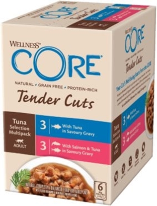 Изображение Sheba Core Tender Cuts Tuna Selection Multipack 6x85g