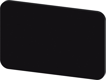 Изображение Siemens Etykieta wkadana lub samoprzylepna 17.5 x 27mm czarna, biae litery, bez inskrypcji, do samodzielnego opisu 3SU1900-0AD16-0AA0