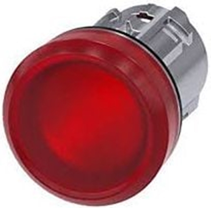 Picture of Siemens Gówka lampki sygnalizacyjnej 22mm czerwona metalowa (3SU1051-6AA20-0AA0)