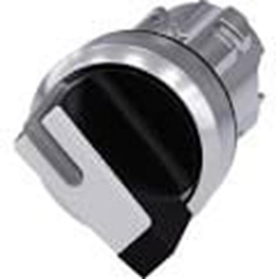 Picture of Siemens Napd przecznika 2-pooeniowy O-I 22mm biay z podwietleniem bez samopowrotu (3SU1052-2BF60-0AA0)