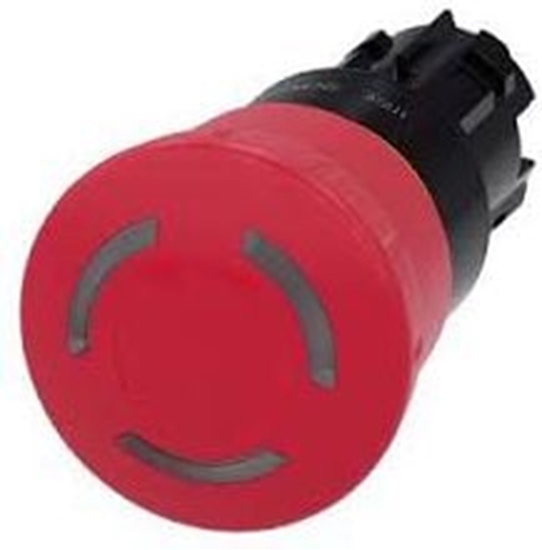 Picture of Siemens Napd przycisku grzybkowego czerwony IP69k (3SU1001-1HB20-0AA0)