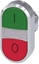 Изображение Siemens Napd przycisku podwójnego 22mm zielony /I/ i czerwony /O/ z podwietleniem (3SU1051-3AB42-0AK0)