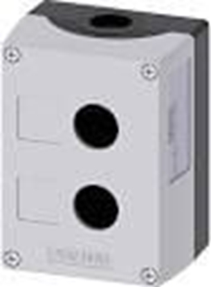 Picture of Siemens Obudowa kasety 2-otworowa 22mm czarno-szara M20 (3SU1802-0AA00-0AB1)