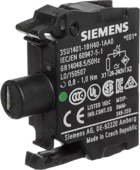 Picture of Siemens Oprawka z LED zielona 24-230V AC/DC monta czoowy Sirius ACT (3SU1401-1BH40-1AA0)