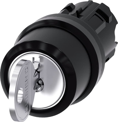 Picture of Siemens Przecznik z kluczem ronis 22mm okrgy tworzywo nr zamka 455 z 2 kluczami 3 poz 3SU1000-4CL01-0AA0