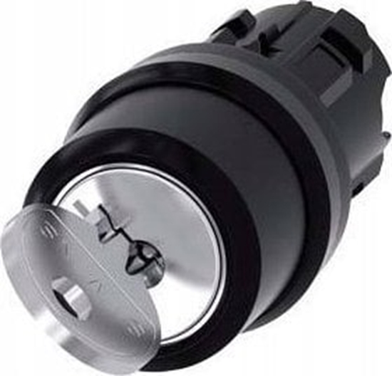 Picture of Siemens Przecznik z kluczem ronis 22mm okrgy tworzywo nr zamka sb30 z 2 kluczami 2 poz o-i 3SU1000-4BF01-0AA0