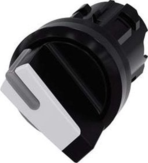 Picture of Siemens Przecznik z moliwoci podw 22mm okrgy tworzywo czarny/biay kr pióro 2 poz o-i 3SU1002-2BF60-0AA0