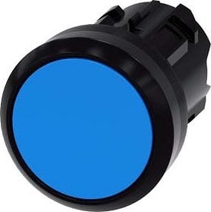 Picture of Siemens Przycisk 22mm okrgy tworzywo niebieski paski z samopowrotem 3SU1000-0AB50-0AA0