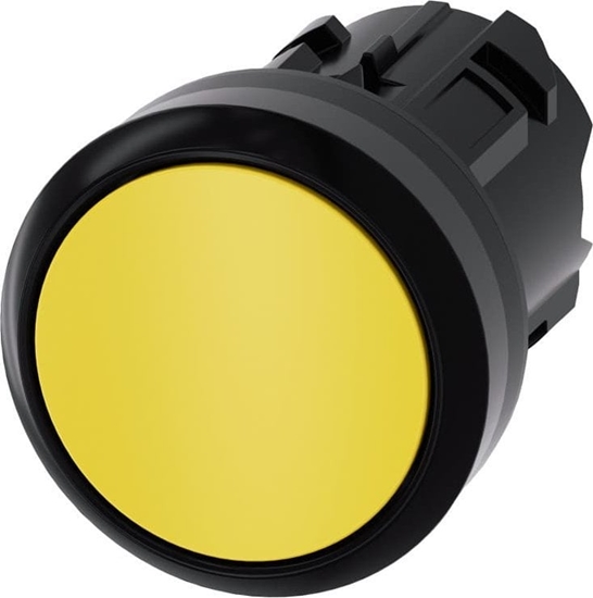 Picture of Siemens Przycisk 22mm okrgy tworzywo óty paski z samopowrotem 3SU1000-0AB30-0AA0